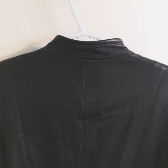 Danier Italian Leather Zip Up Tunic Length Fall Jacket Size S Buttery Soft - Picture 11 of 15